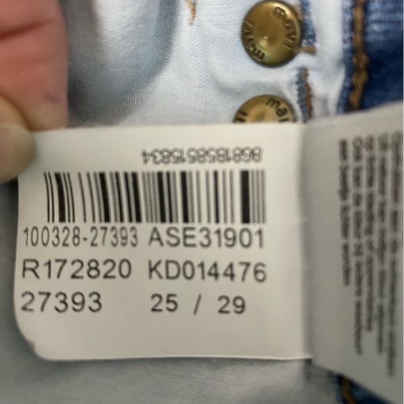 Mavi Jeans high rise raw folded hem size 25/29 - Picture 11 of 12
